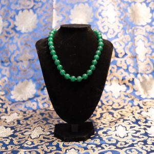 Green Jade Round Beads Necklace